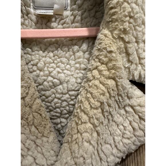 Vintage Marlboro Man Corduroy Trucker Coat Lined With Shearling Boho Chic - Picture 6 of 8